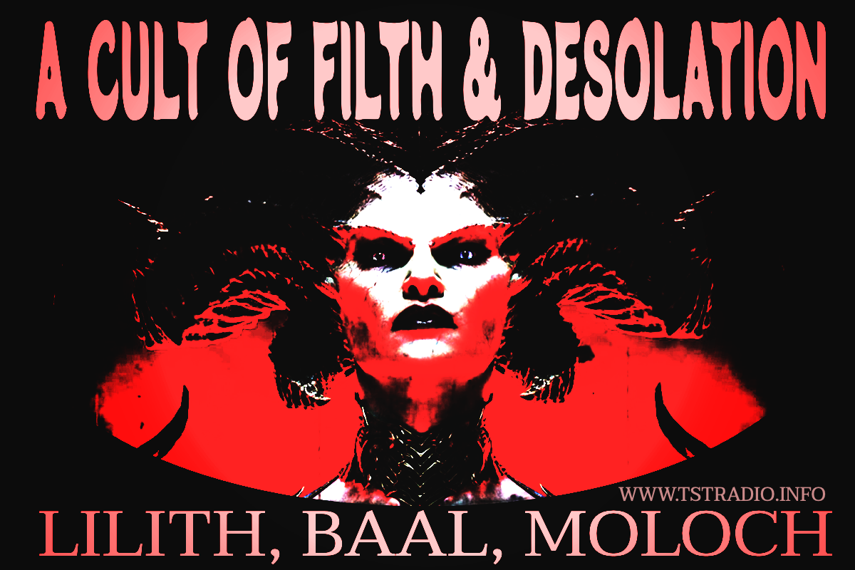 Lilith Baal Moloch cult poster | The Secret Teachings.
